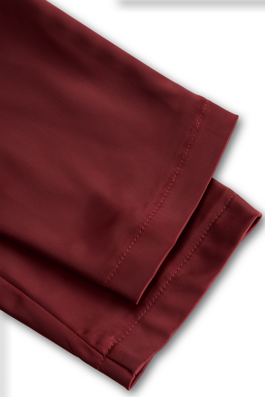 Whitemore & Daughters - Midi Dress: V-Neck Wrap Satin Dress with Full A-Line Skirt