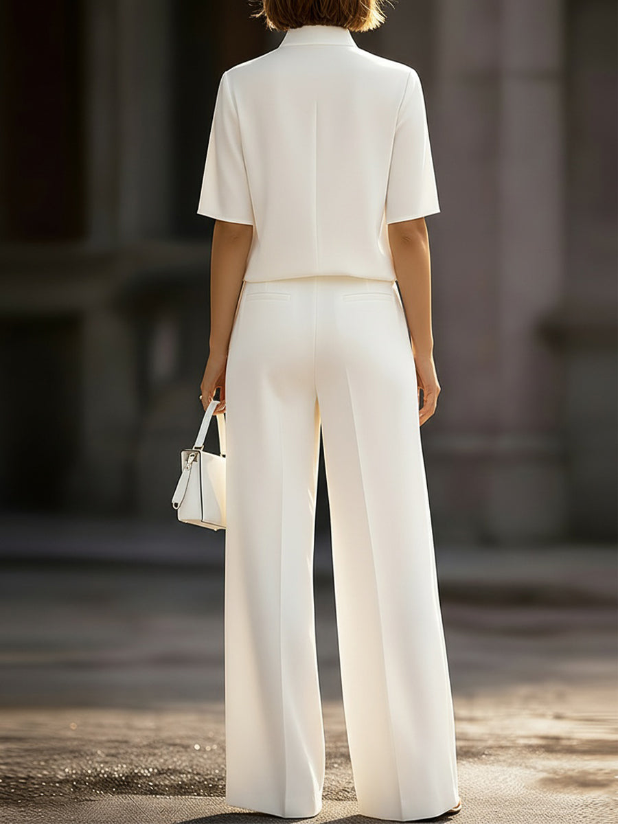 Ivory Wide-Leg Co-ord – Whitemore & Daughters
