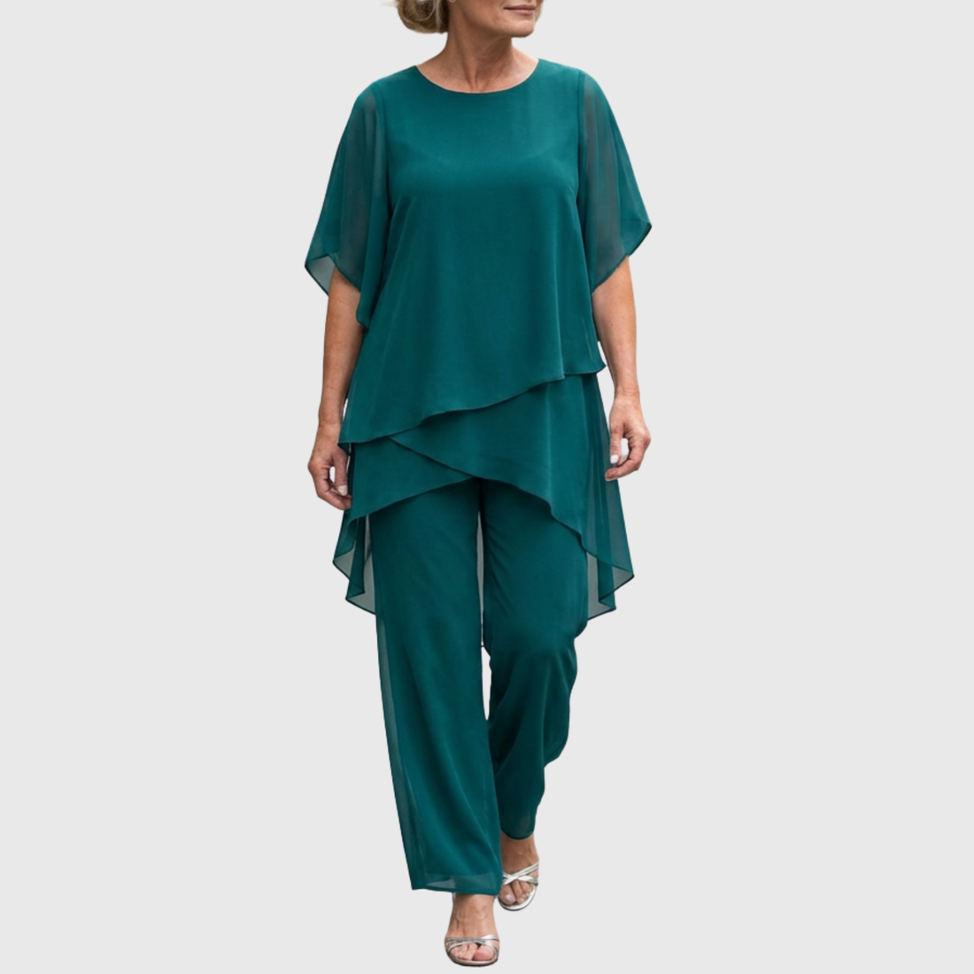 Linda Suit with Draped Palazzo Pants Co-ord – Whitemore & Daughters
