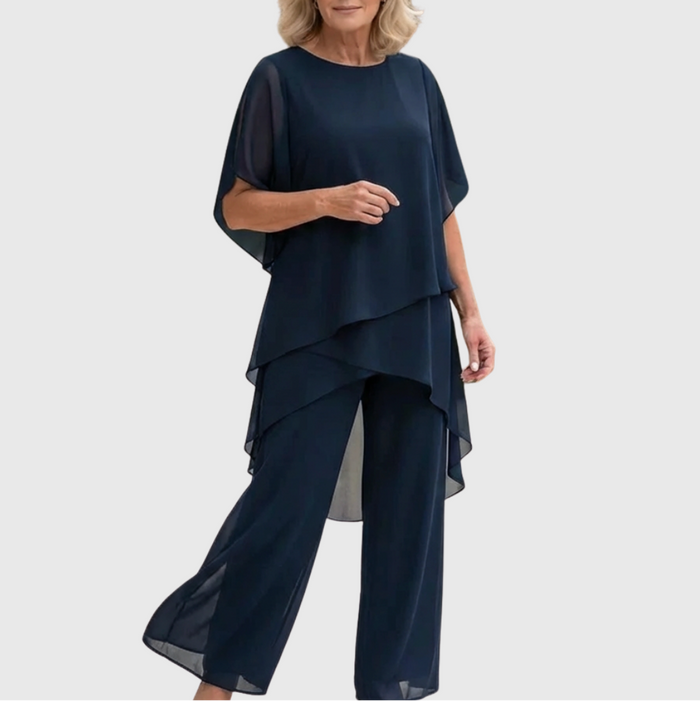 Linda Suit with Draped Palazzo Pants Co-ord β Whitemore & Daughters