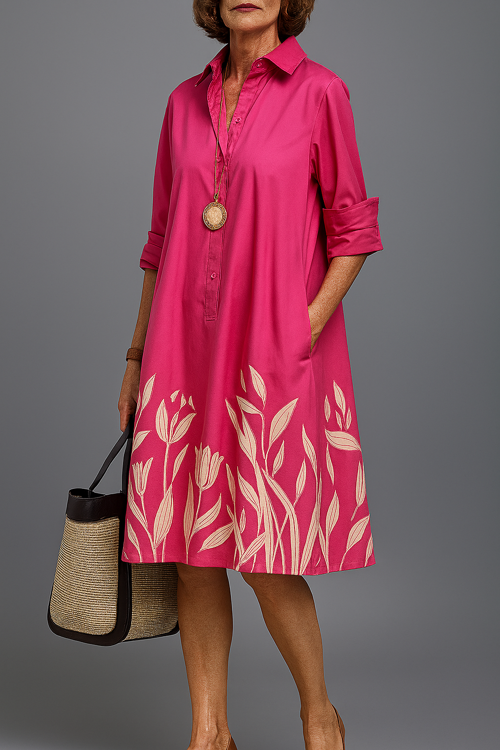 Isabella | Chic Cotton Midi Dress