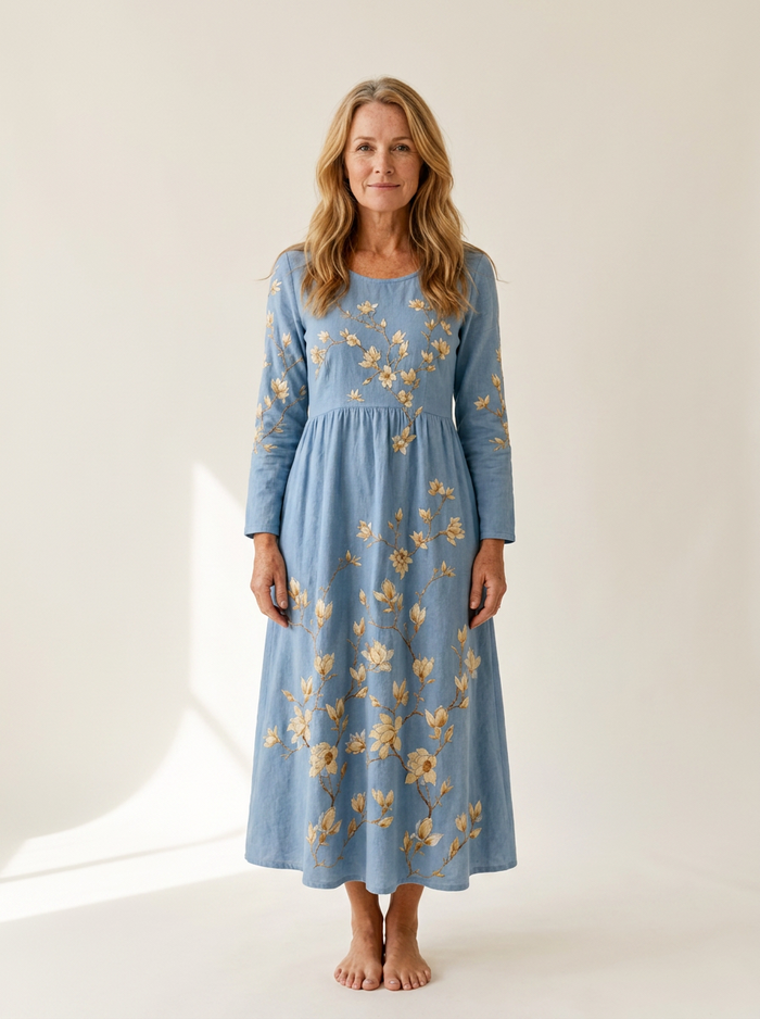 Bluebell Meadow Pocket Midi Dress