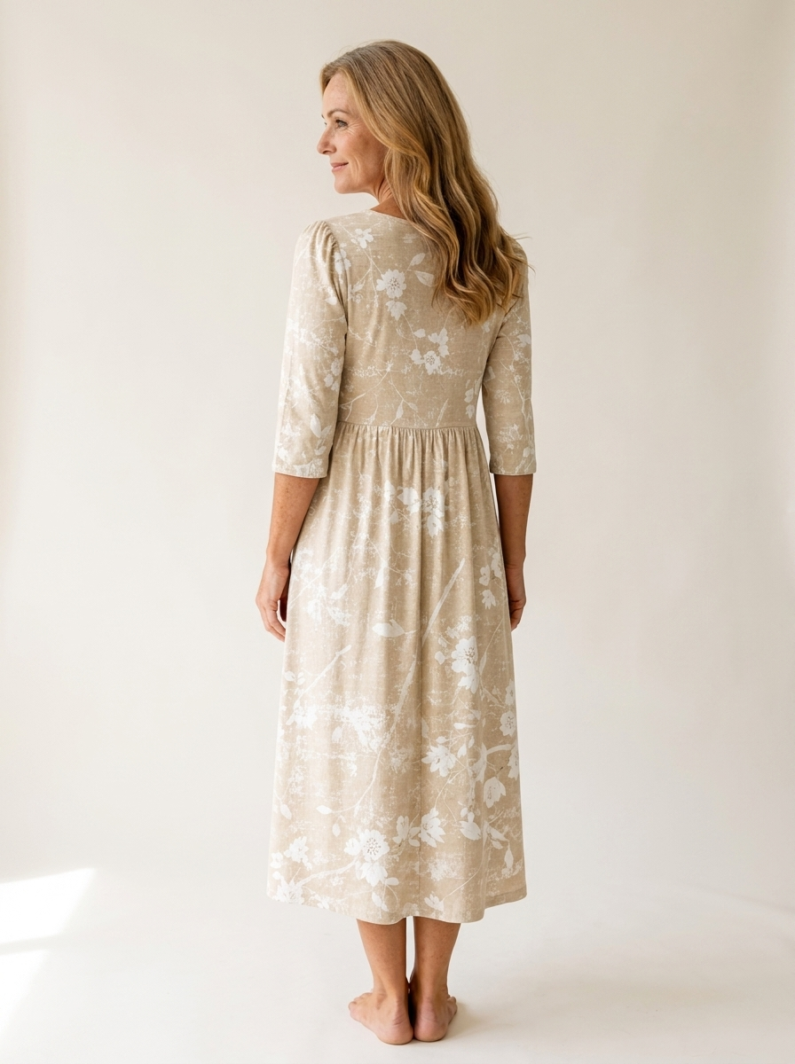 Soft Meadow Blossom Everyday Midi Dress