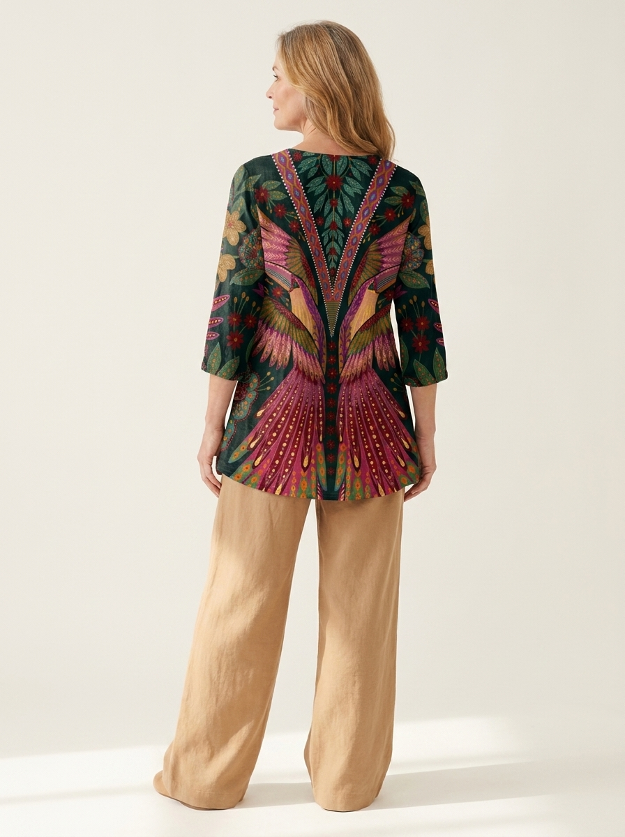 Manon | Long Blouse with V-Neck