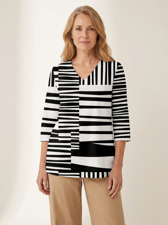 Sophie | Long Blouse with V-Neck