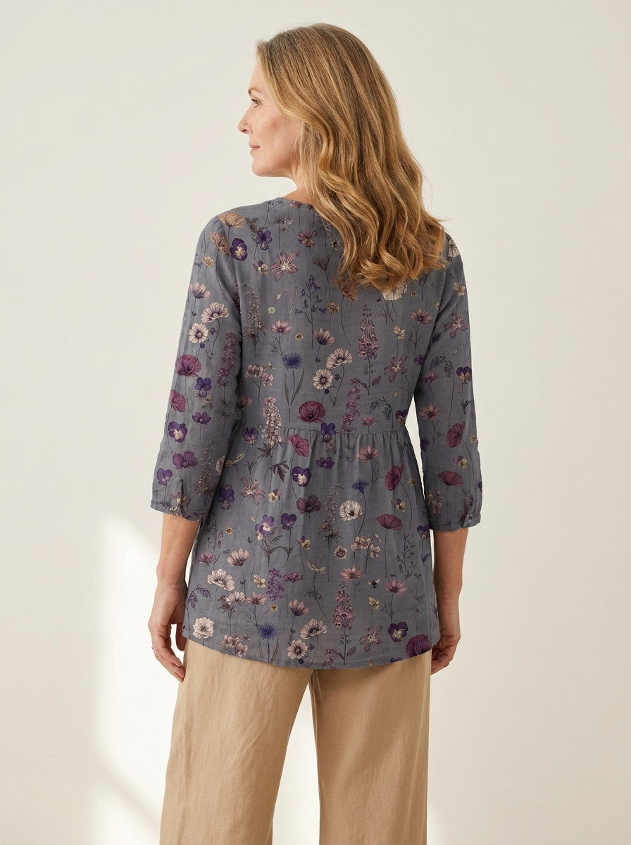 Audrey | Long Sleeve Blouse with V-Neck