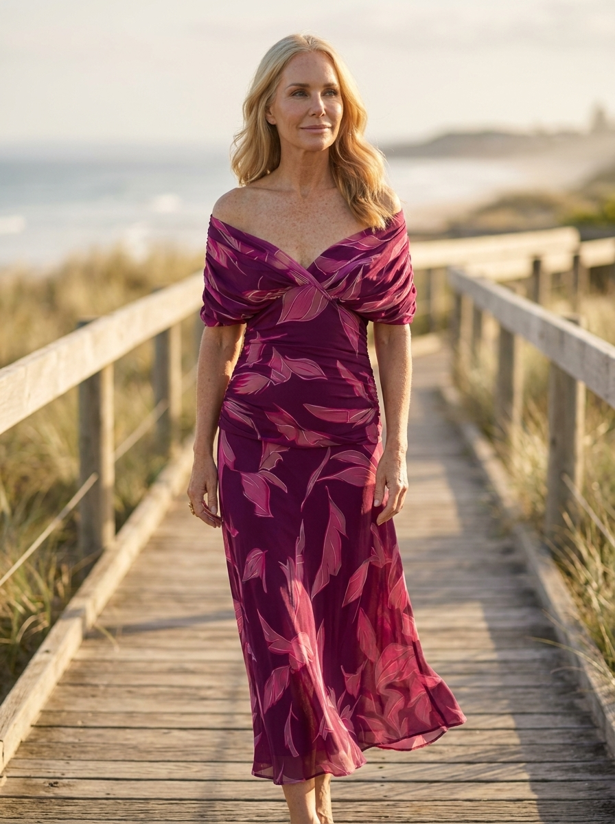 Celeste | Elegant Leaf Dress