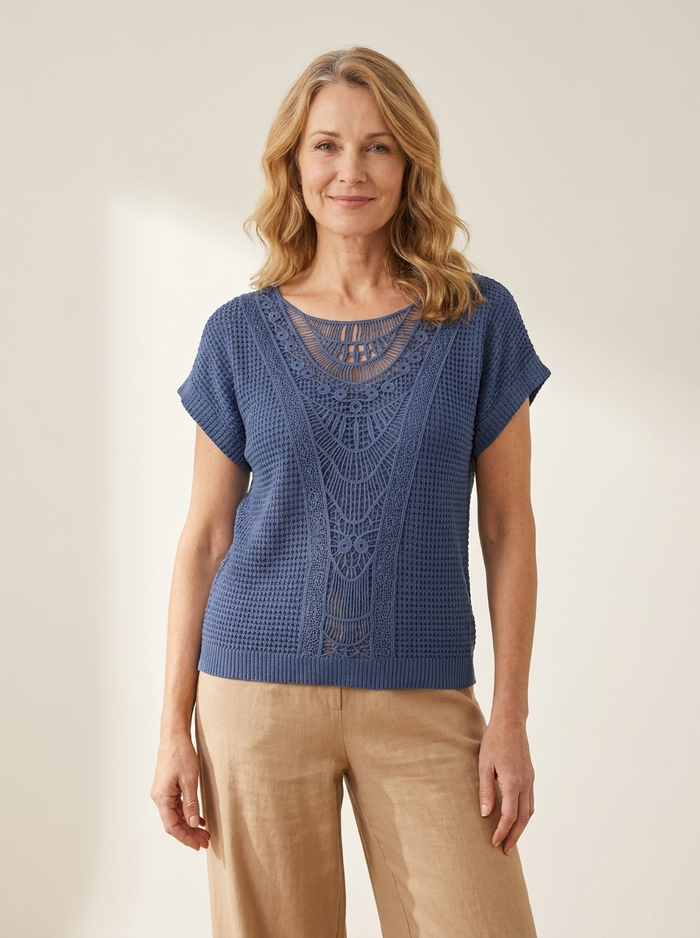 Piper | Detailed Knitted Top