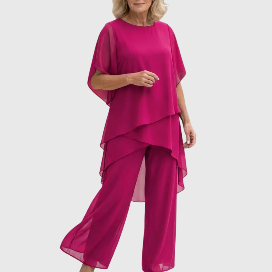 Linda Suit with Draped Palazzo Pants Co-ord – Whitemore & Daughters