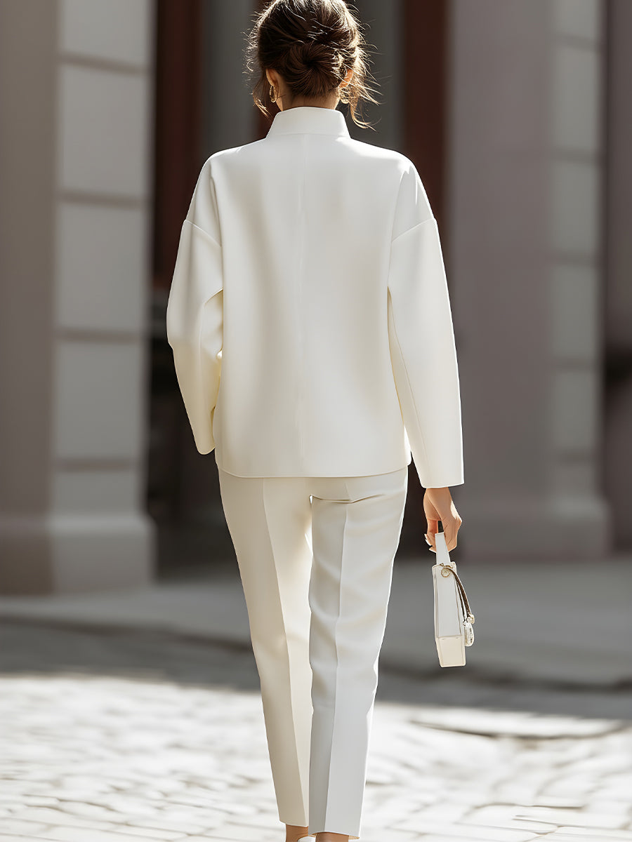 Luxe Oversized Shirt & Tailored Trouser Two-Piece Set Co-ord – Whitemore & Daughters