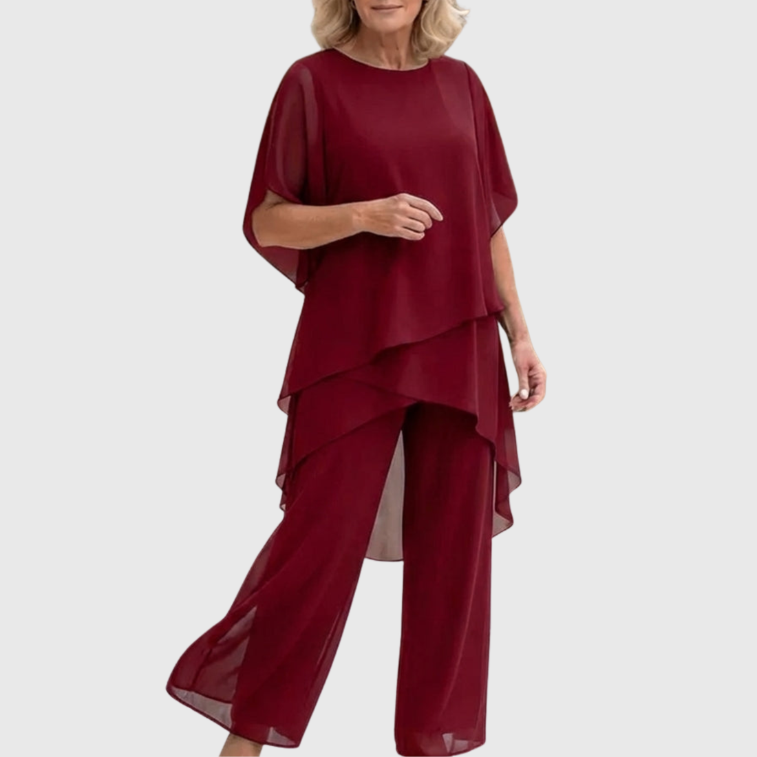 Linda Suit with Draped Palazzo Pants Co-ord – Whitemore & Daughters