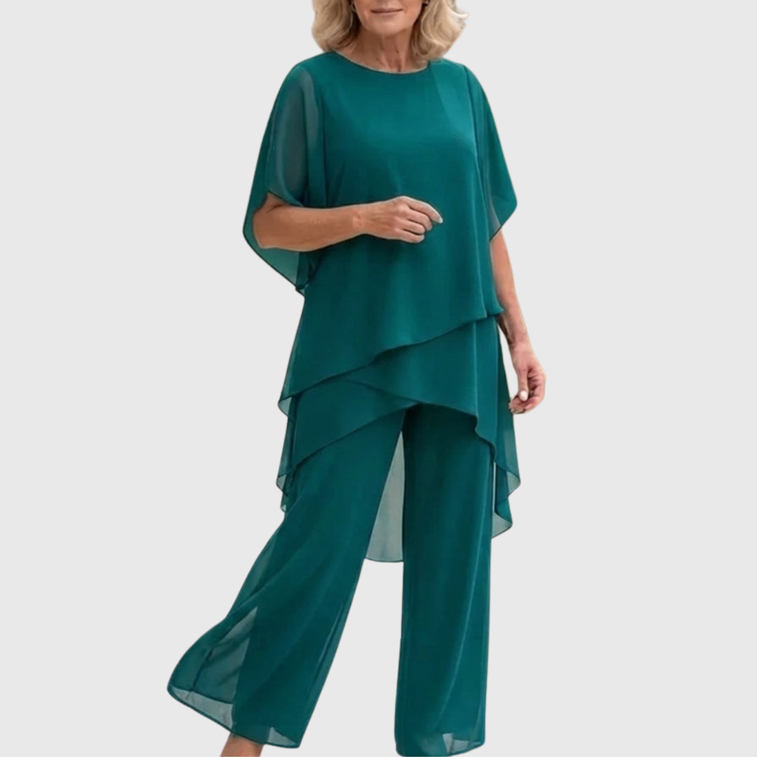 Linda Suit with Draped Palazzo Pants Co-ord – Whitemore & Daughters