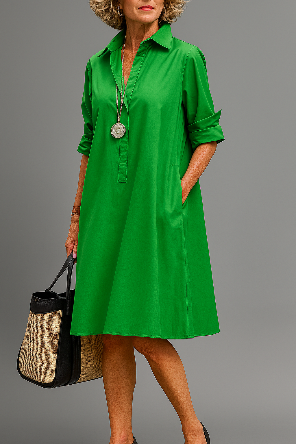 Isabella | Timeless Silk Midi Dress