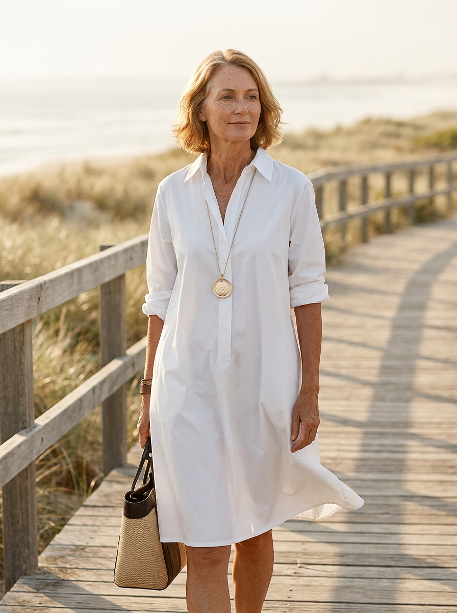 Sarah - Sophisticated Silk Midi Dress