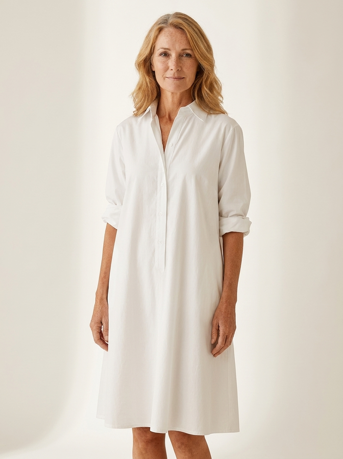 Sarah - Sophisticated Silk Midi Dress