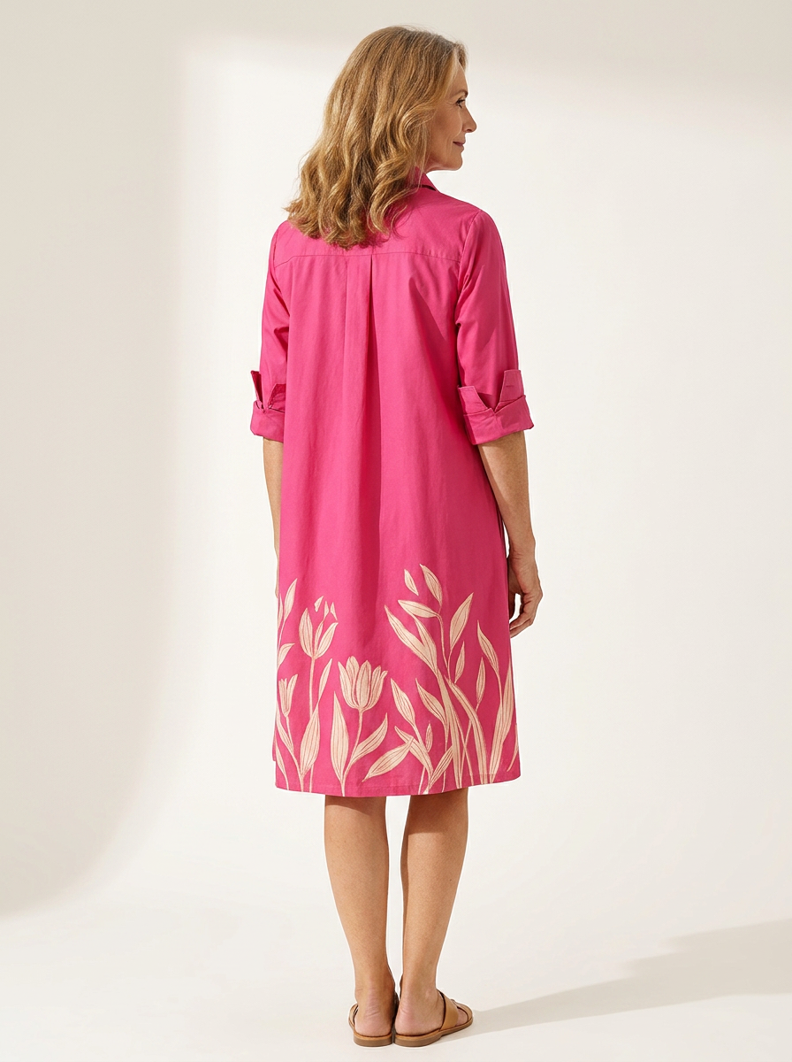 Isabella | Chic Cotton Midi Dress
