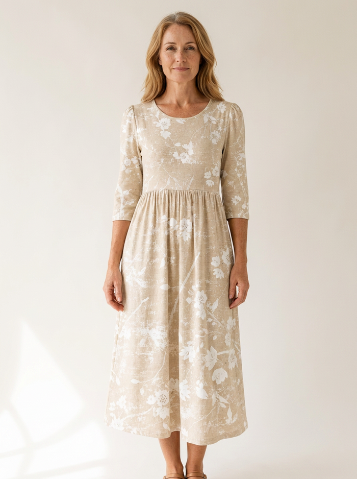 Soft Meadow Blossom Everyday Midi Dress