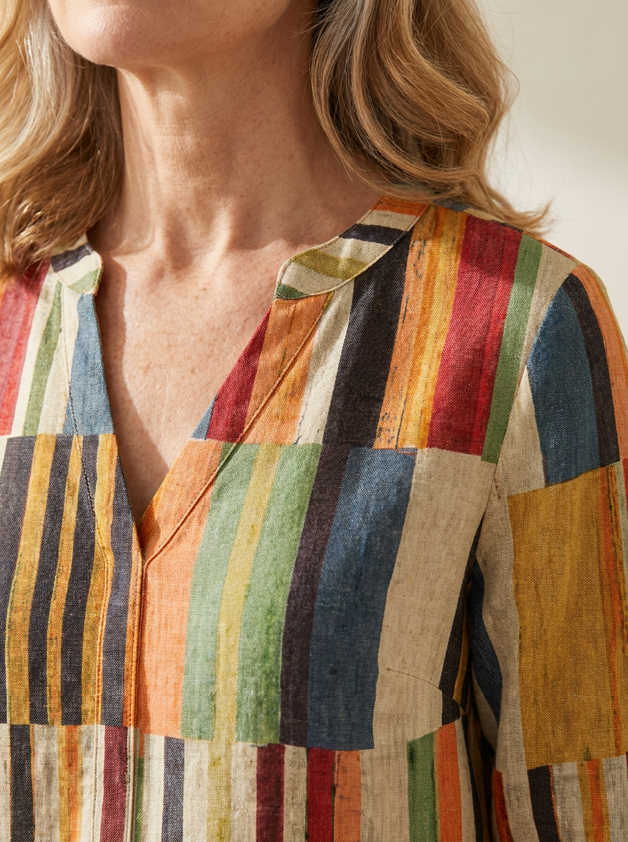 Chloe | Long Blouse with V-Neck