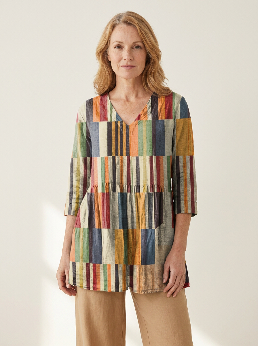 Chloe | Long Blouse with V-Neck