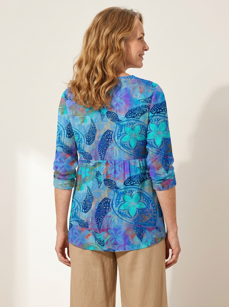 Juliette | Long Blouse with V-Neck