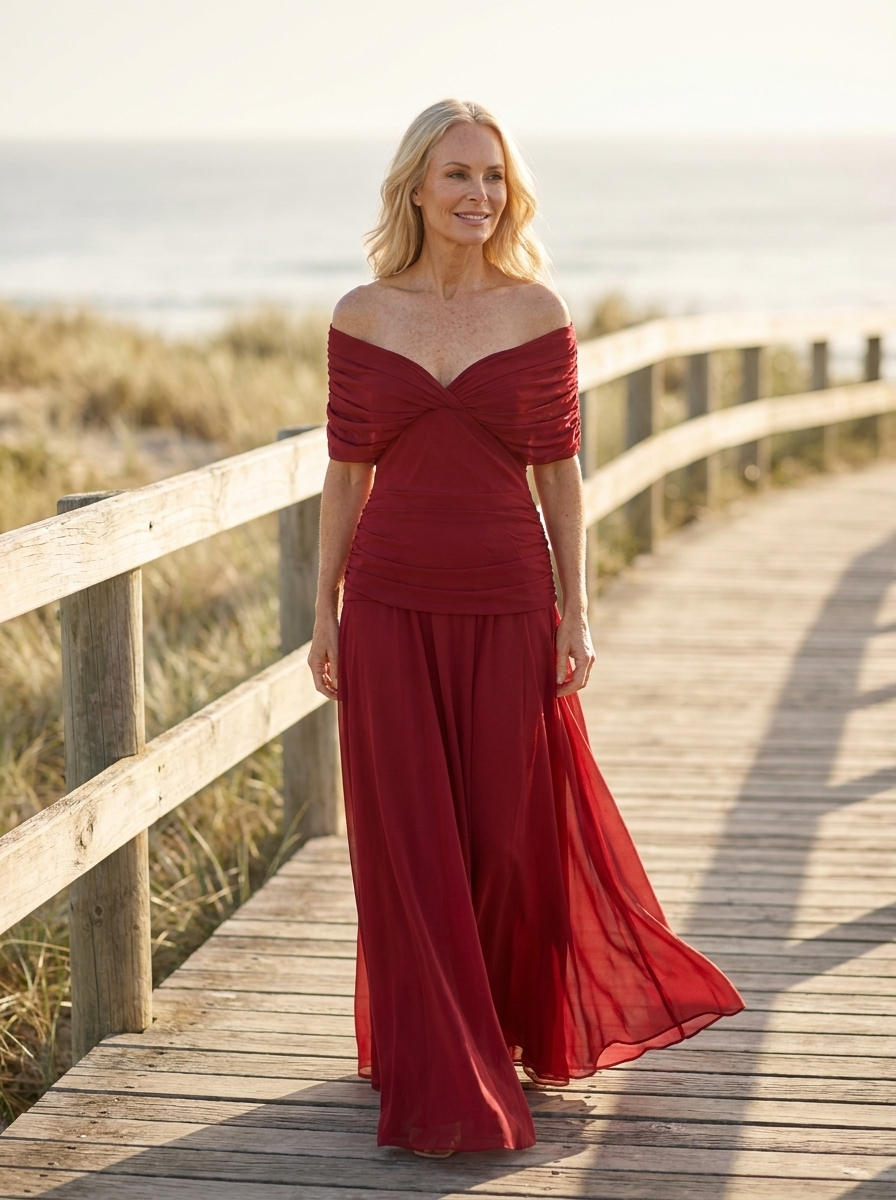 Harper | Elegant Red Dress