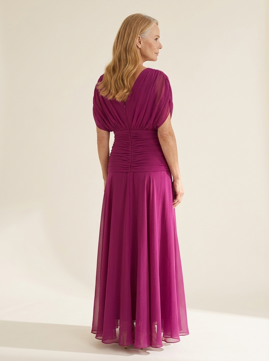 Fiona | Elegant Fuchsia Dress
