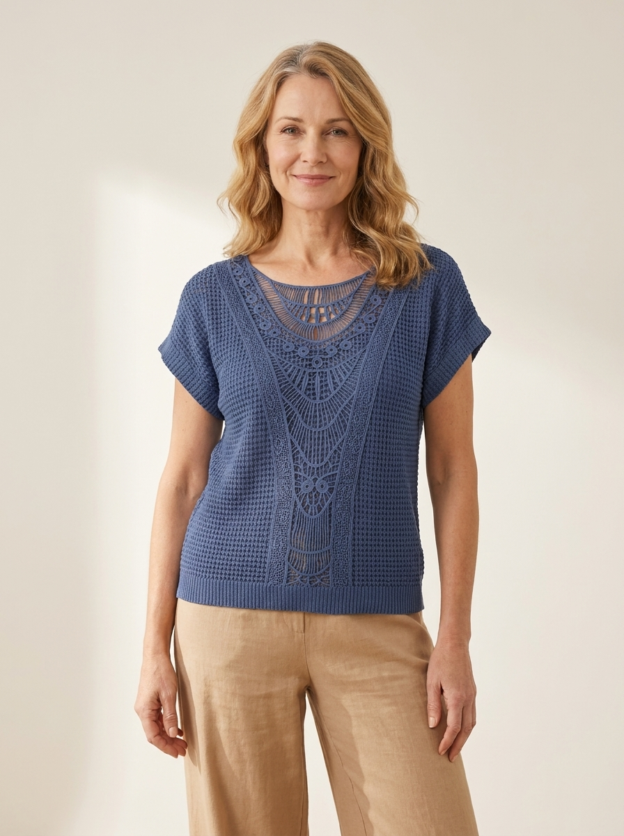 Piper | Detailed Knitted Top