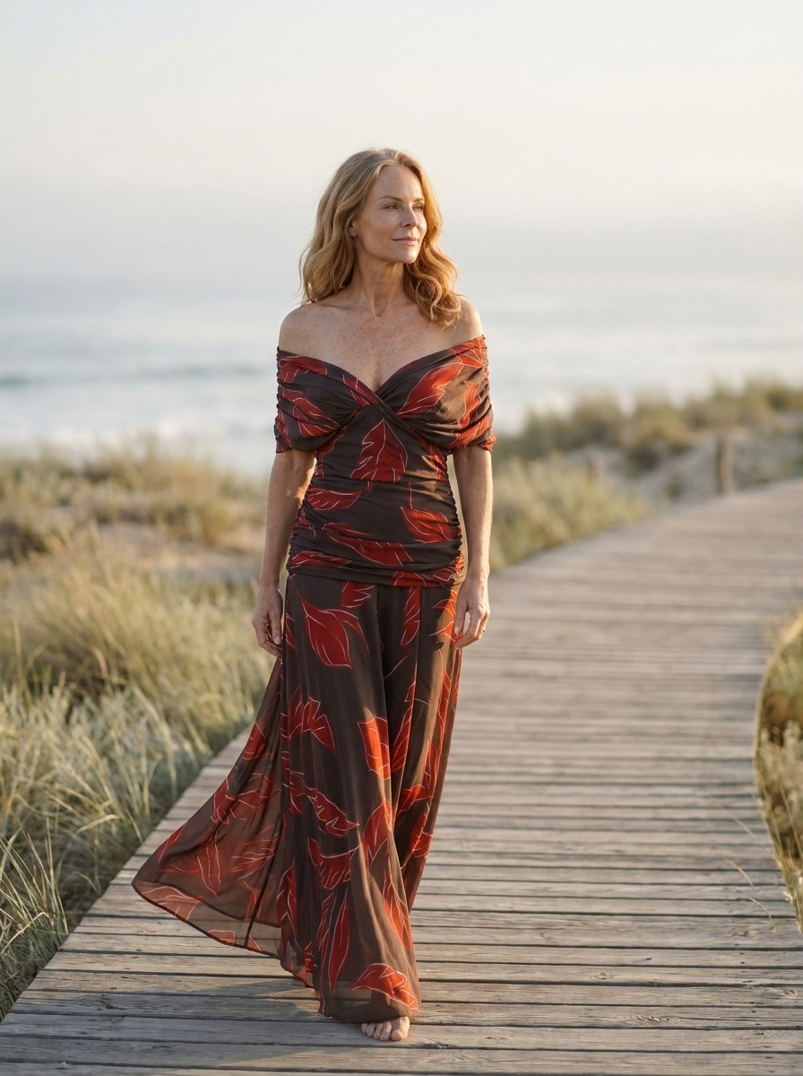 Poppy | Elegant Leaf Dress