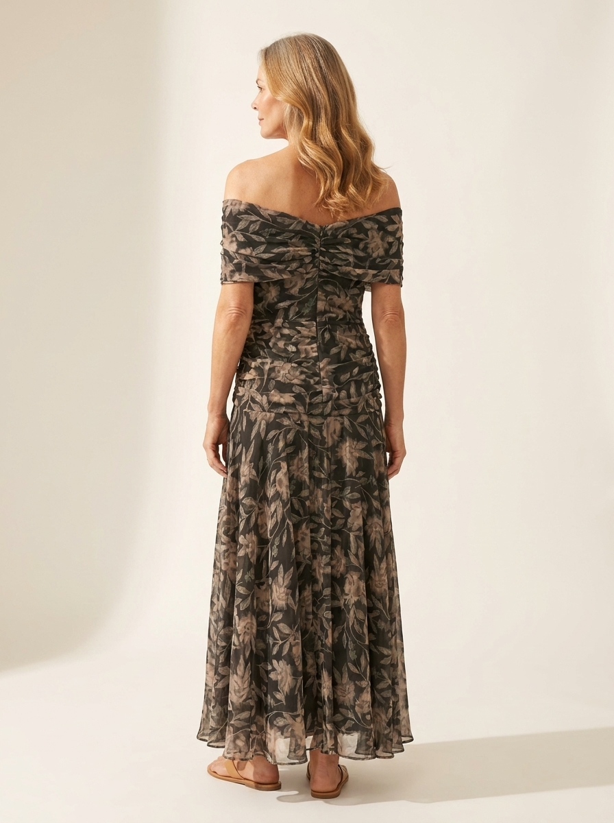 Madison | Elegant Botanical Dress