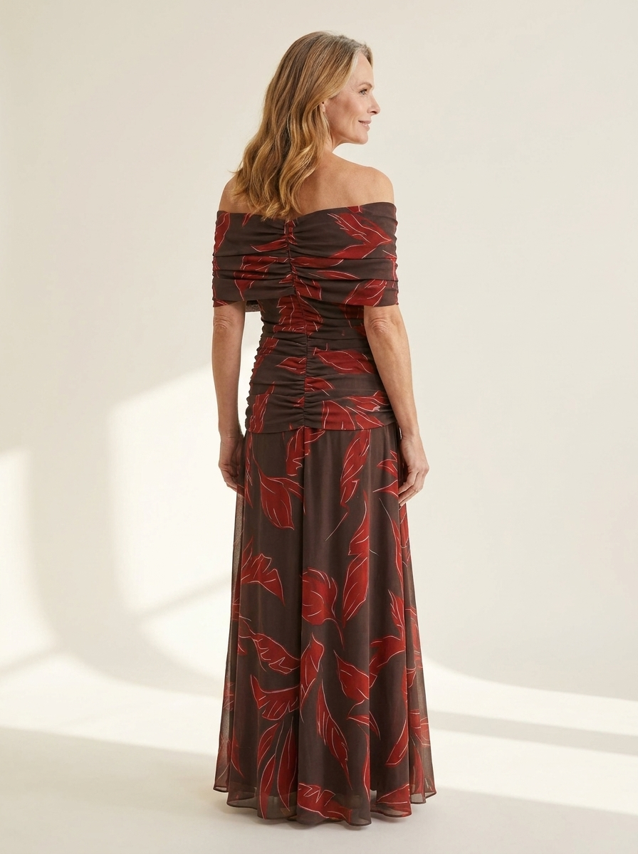 Poppy | Elegant Leaf Dress