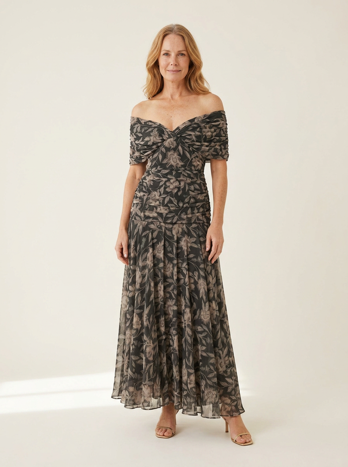 Madison | Elegant Botanical Dress