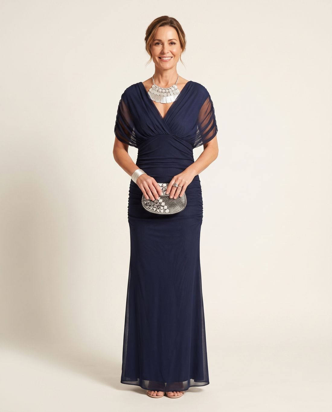 Whitemore & Daughters - Amarra Maxi Dress: Off-Shoulder Twist-Front Dress with Flowy Skirt