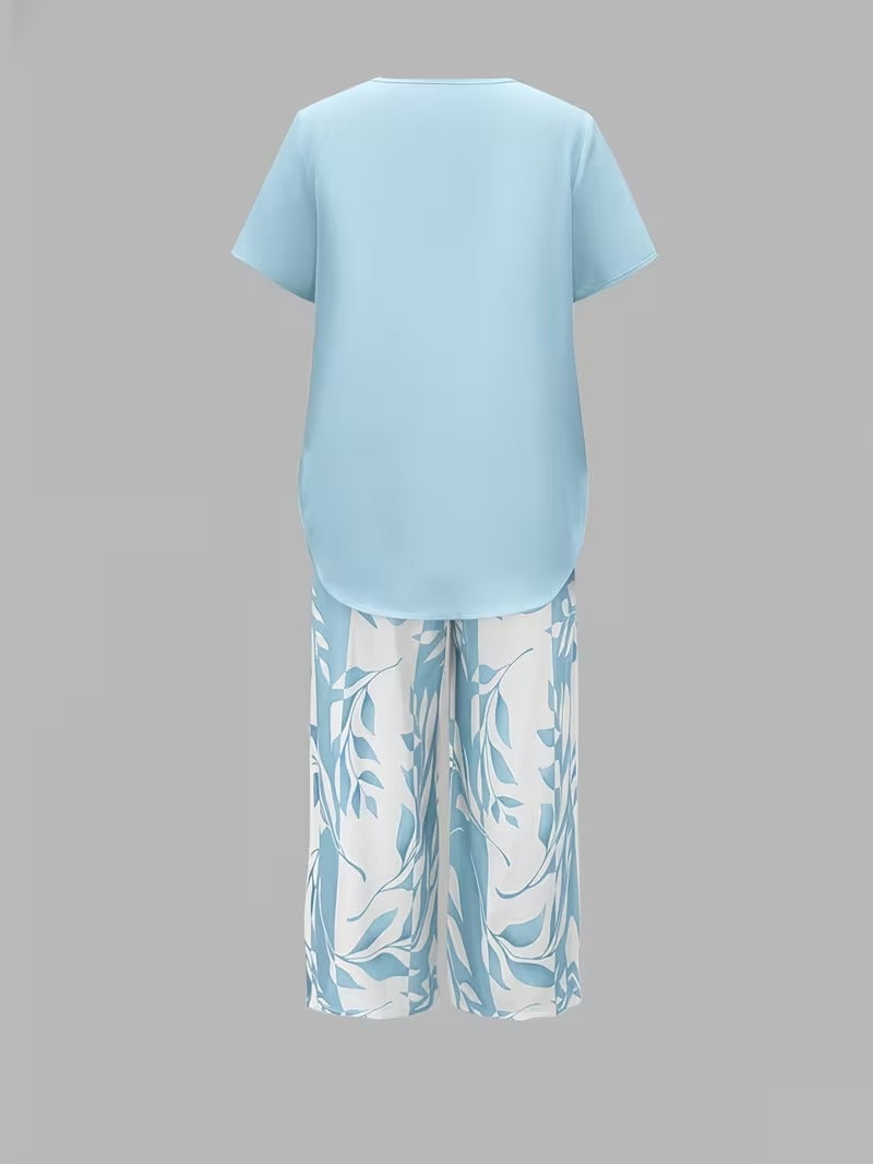 Casual Leaf Print Two-Piece Set Co-ord – Whitemore & Daughters